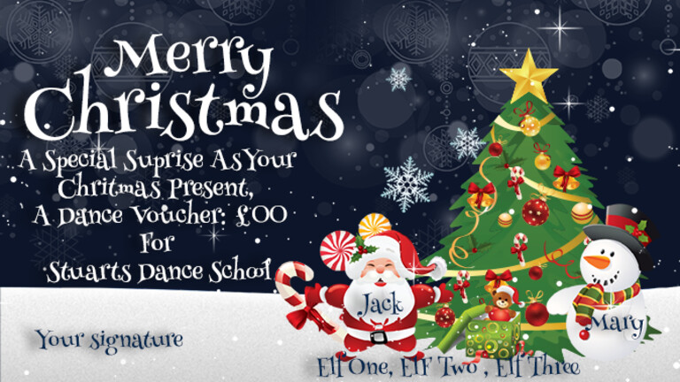 Merry Christmas voucher