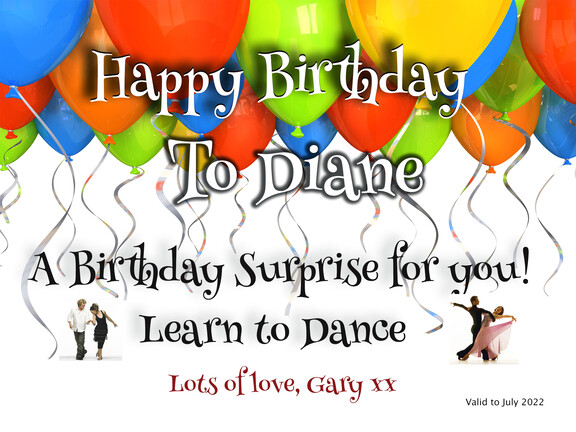 Birthday dance voucher